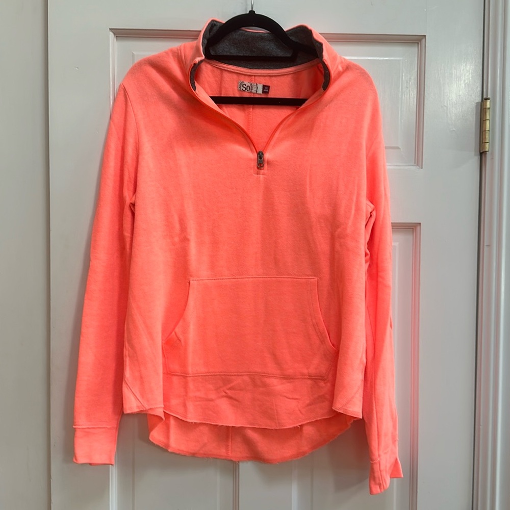 New orange sweatshirt smoke free home